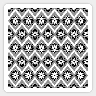 Grey and black modern bohemian pattern Sticker